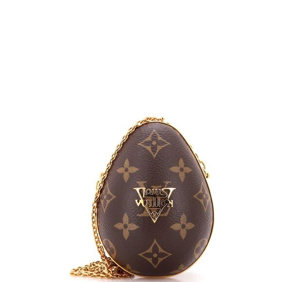 Louis Vuitton Egg Case Monogram Canvas and Leather Black, Brown - Picture 1 of 6